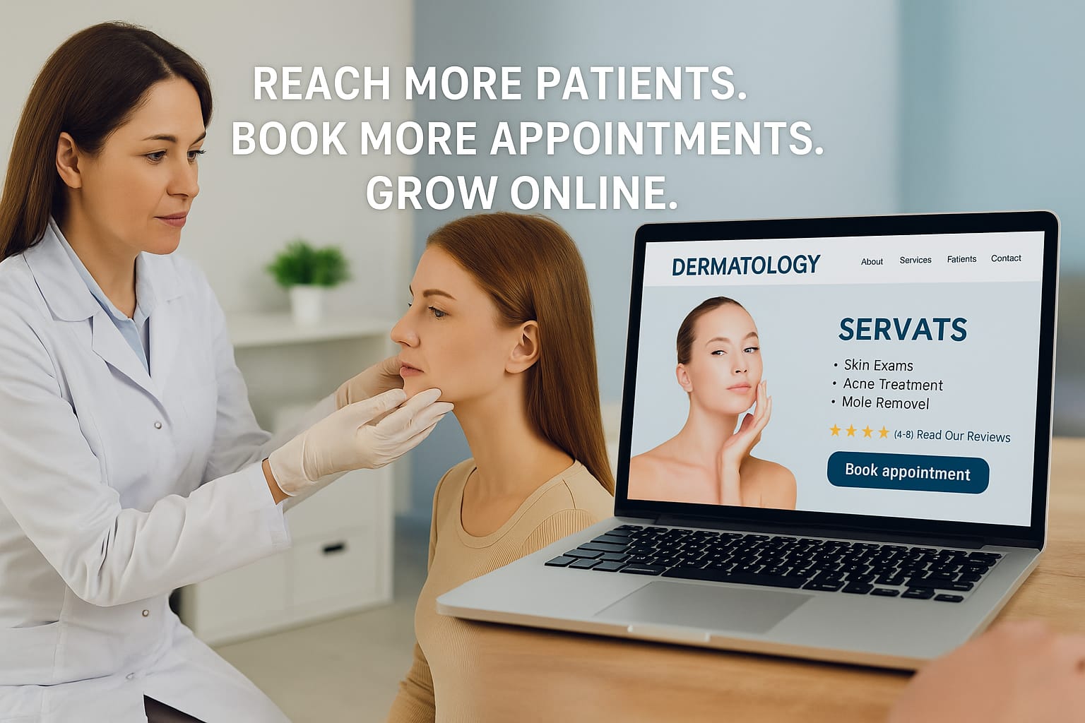 dermatology website development